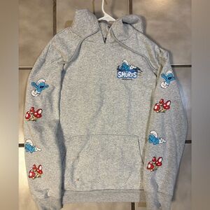 Smurfs Gray Hoodie for Men